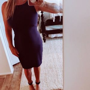Susan Monaco navy cocktail dress